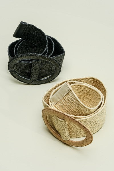 The Oval Buckle Woven Belt