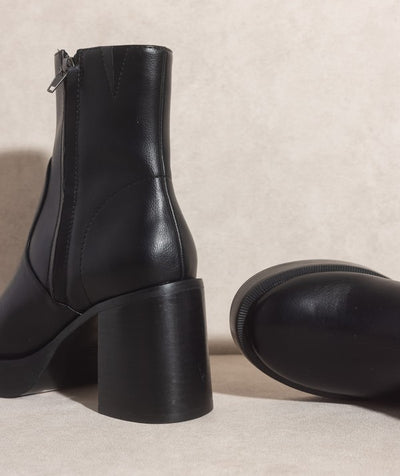 The Alexandra Black Platform Boots