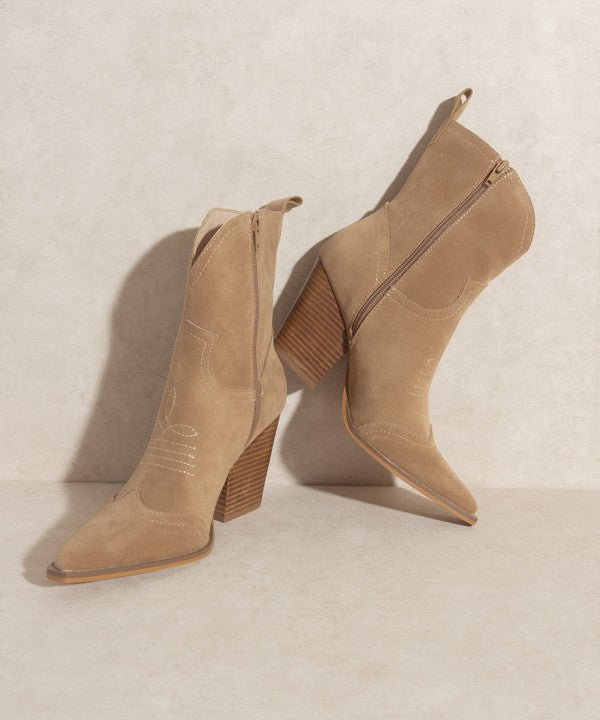 The Ariella Tan Western Boot