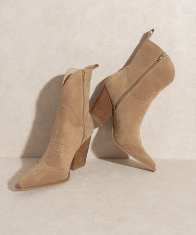 The Ariella Tan Western Boot