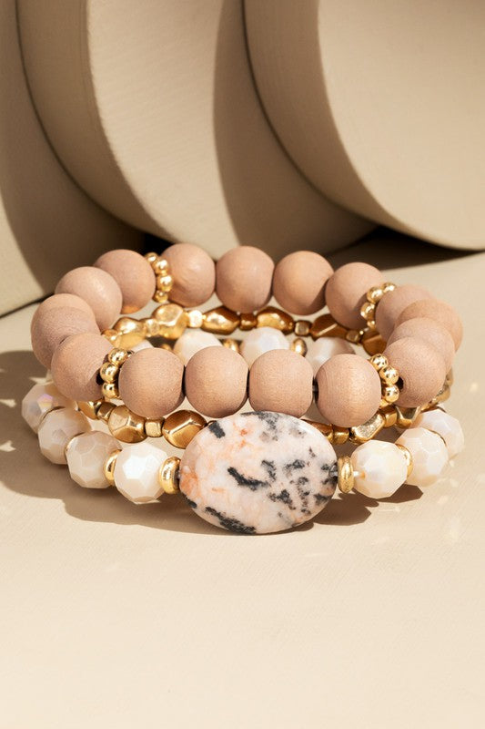 Natural Stone Stackable Bracelets