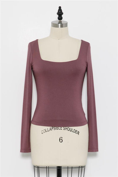 The Katrina Jersey Knit Long Sleeve Top