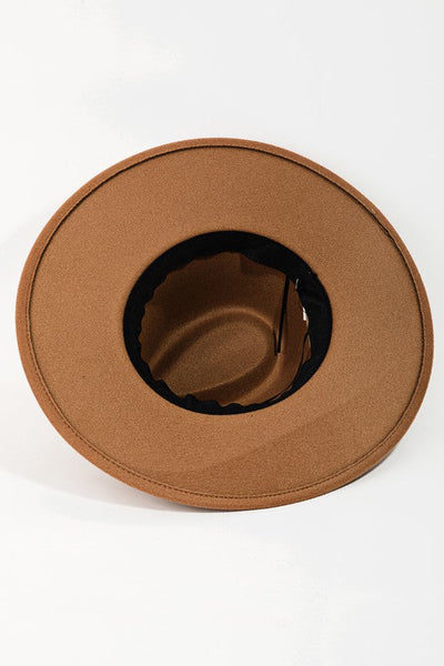 The Braided Wide Brim Felt Fedora