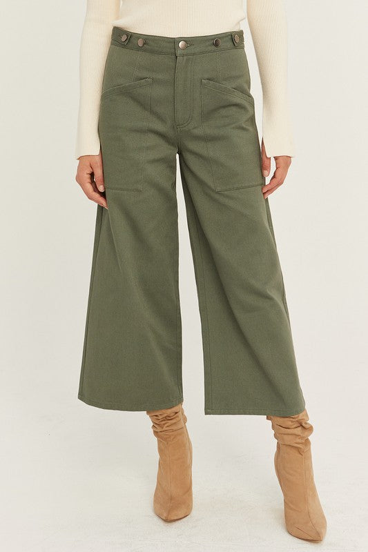 The Elena Culotte Colored Denim Pants