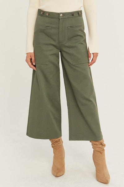 The Elena Culotte Colored Denim Pants
