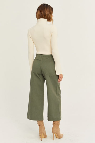 The Elena Culotte Colored Denim Pants