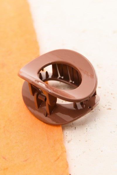 Fall Colored Oval Hair Claw Clips