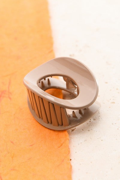 Fall Colored Oval Hair Claw Clips