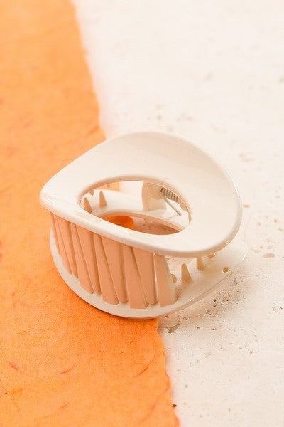 Fall Colored Oval Hair Claw Clips