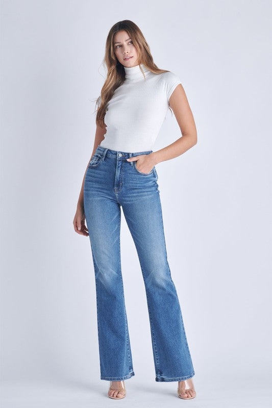 The Sienna Medium Wash Classic Flare Jeans by Hidden
