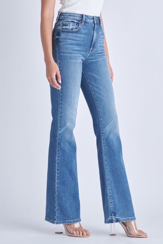 The Sienna Medium Wash Classic Flare Jeans by Hidden