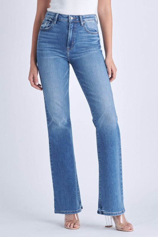 The Sienna Medium Wash Classic Flare Jeans by Hidden