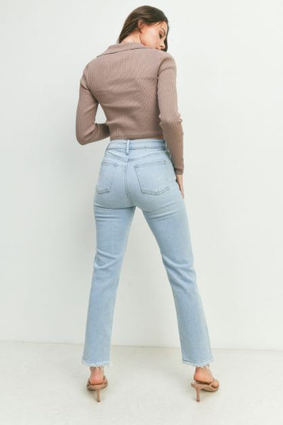 The Last Word Light Wash Straight Leg Jeans
