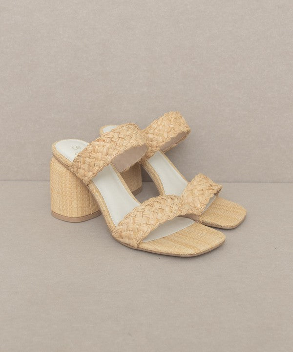 The Kayla Raffia Heeled Sandals