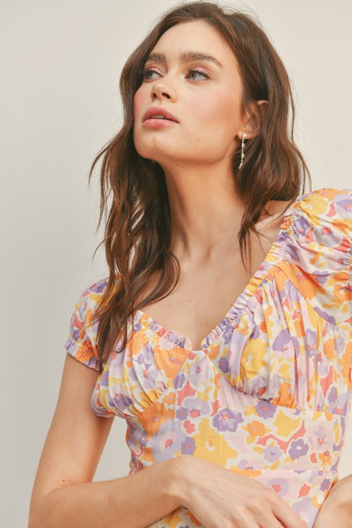 The Perfectly Dressed Guest Sweetheart Floral Midi Dress