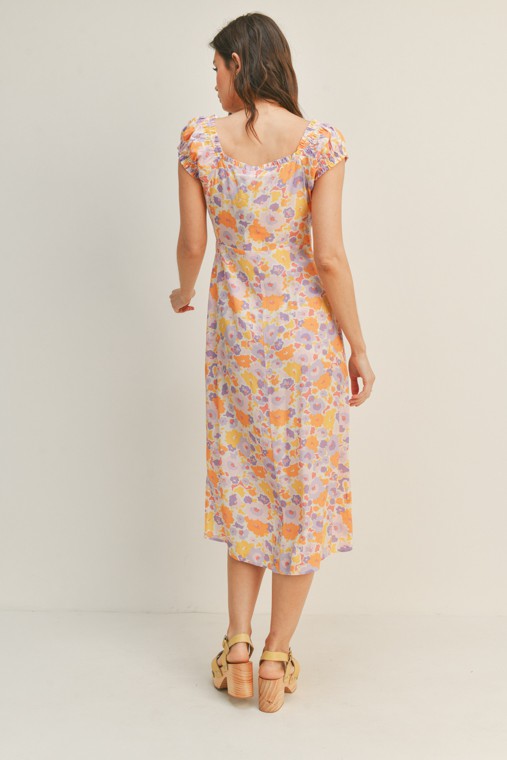 The Perfectly Dressed Guest Sweetheart Floral Midi Dress