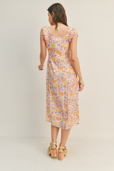 The Perfectly Dressed Guest Sweetheart Floral Midi Dress