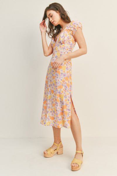 The Perfectly Dressed Guest Sweetheart Floral Midi Dress