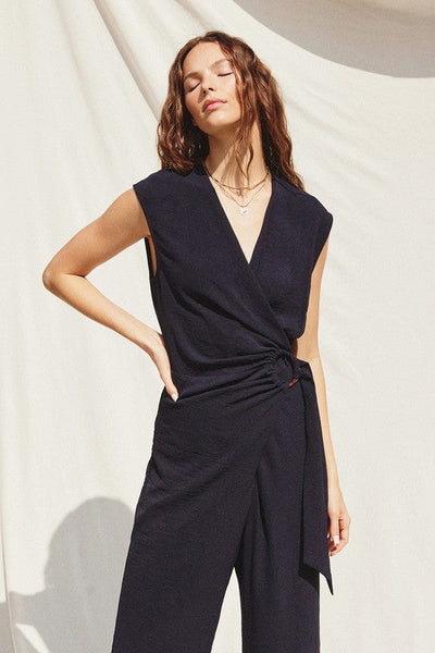 The Walk This Way Indigo Side Buckle Jumpsuit