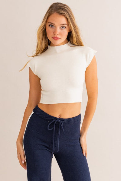 The Stealing Glances High Neck Sweater Top
