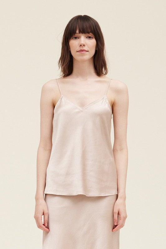 The Pop the Cork Satin Tank Top