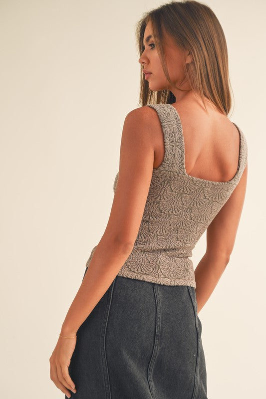 The Modern Deco Knitted Tank Top