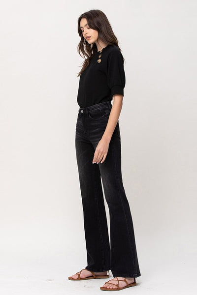 The Sun Affair Black High Rise Flare Jeans
