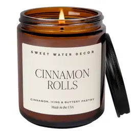 Soy Candles from Sweet Water Decor - Brown Jar/Black Lid