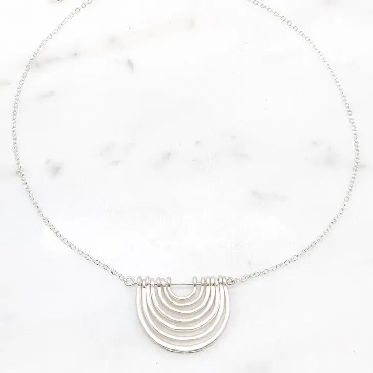 The Reflected Rainbow Silver Necklace