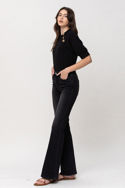 The Sun Affair Black High Rise Flare Jeans