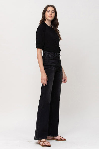 The Sun Affair Black High Rise Flare Jeans
