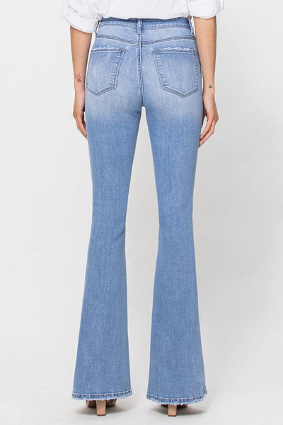 The Fiona High Rise Long Flare Jeans