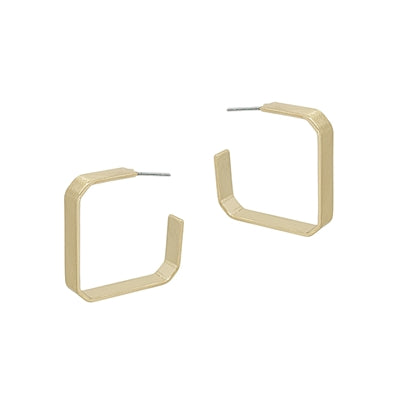 The Squared Hoop Earring