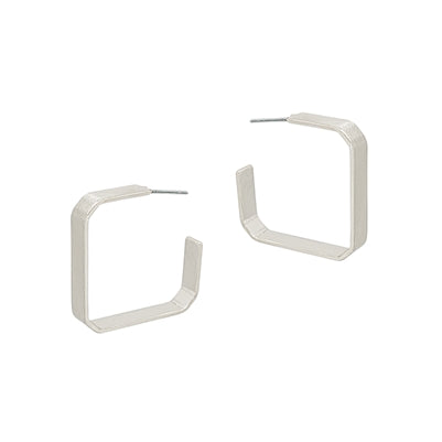 The Squared Hoop Earring
