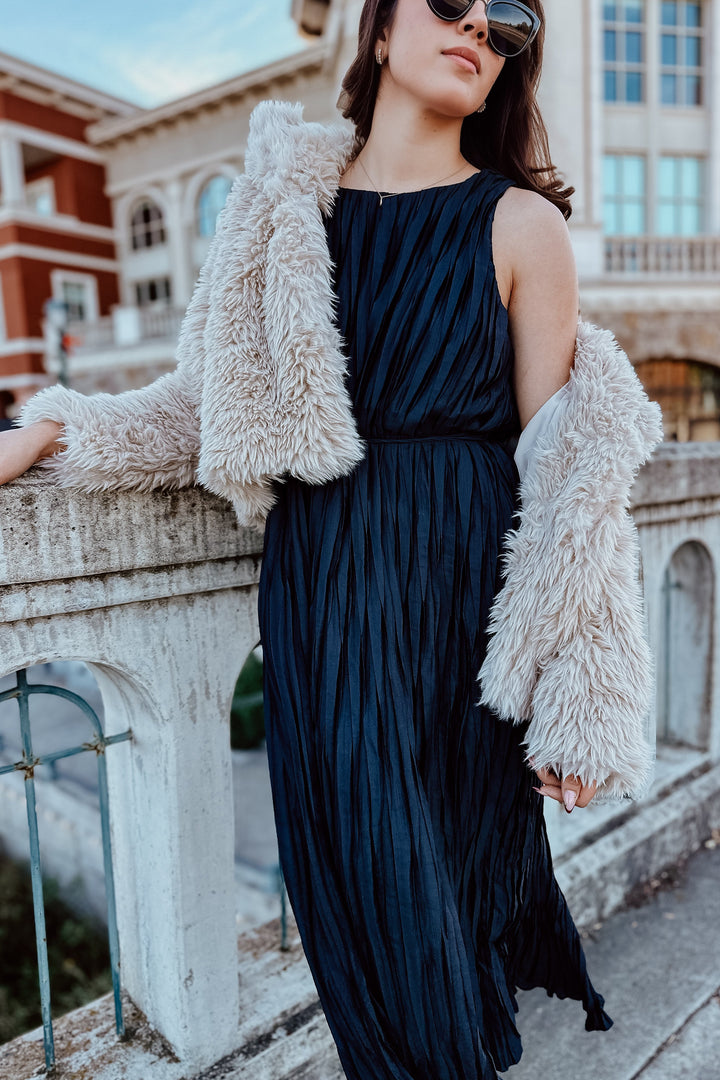 The Knock Out Tan Faux Fur Jacket