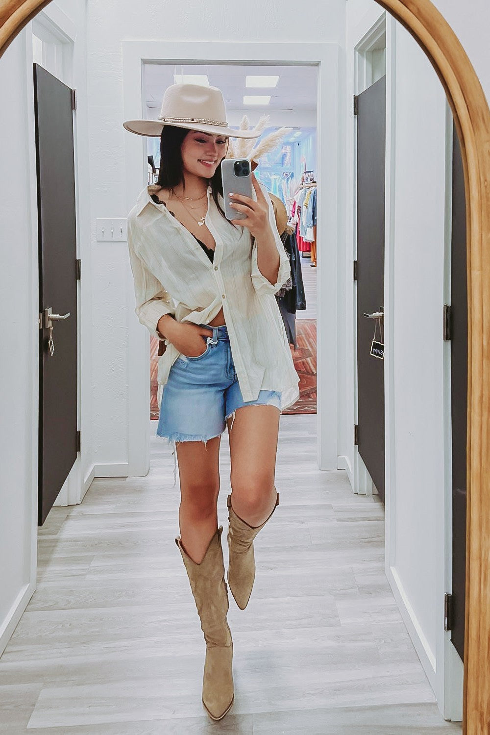 The Gianna Mid Rise Cutoff Jean Shorts