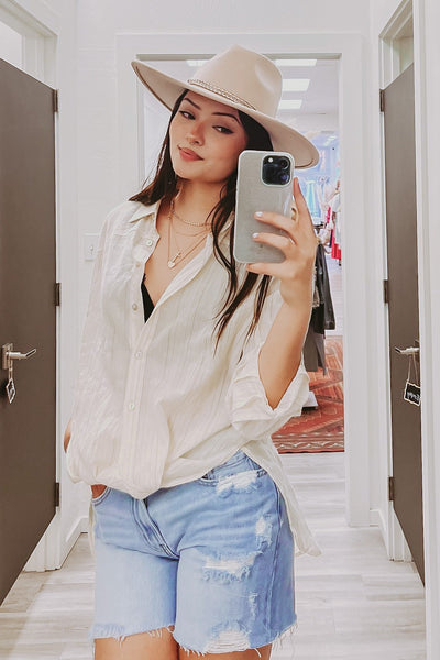 The Gianna Mid Rise Cutoff Jean Shorts