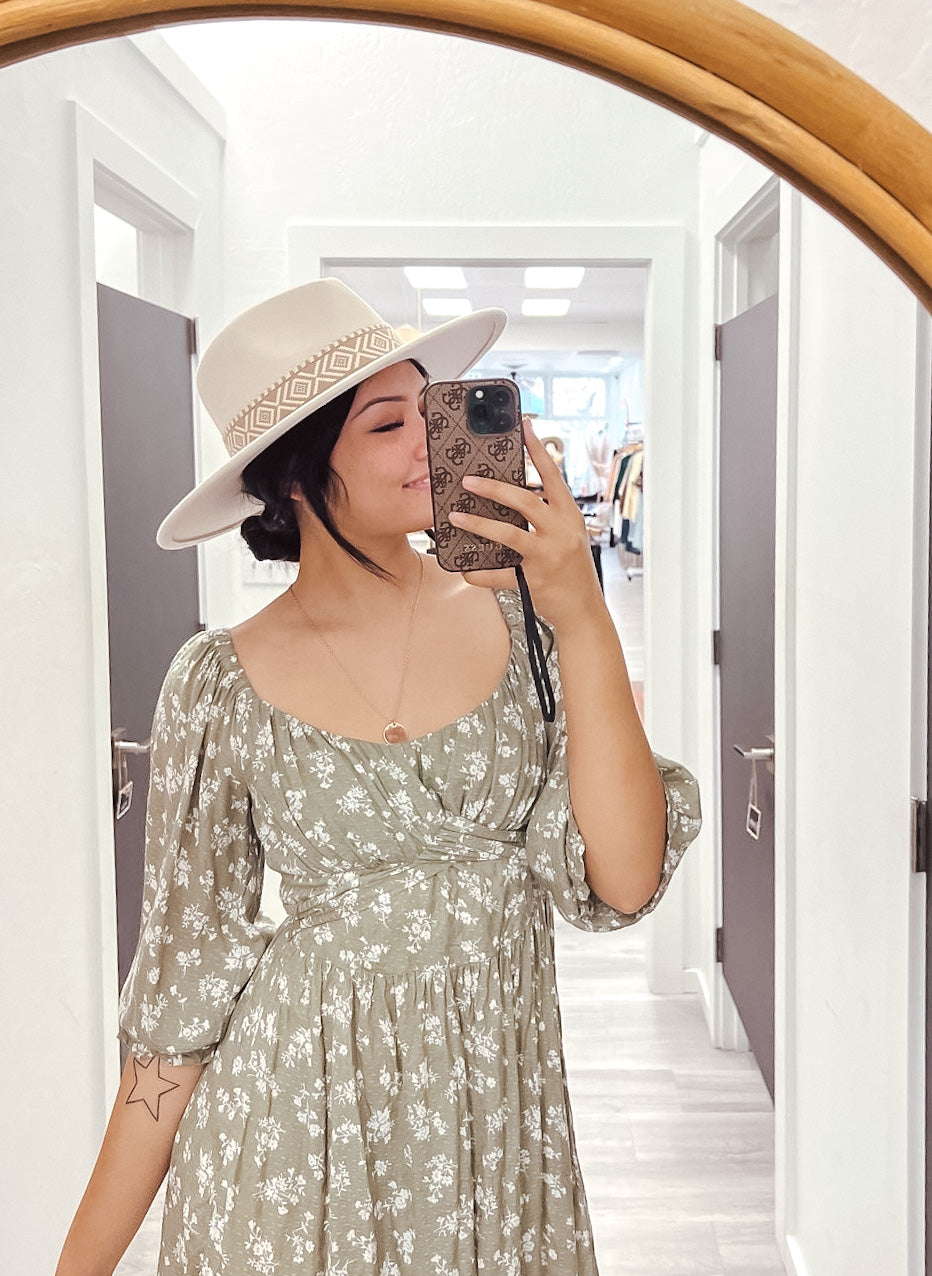 The Boho Stripe Pattern Fedora Hat