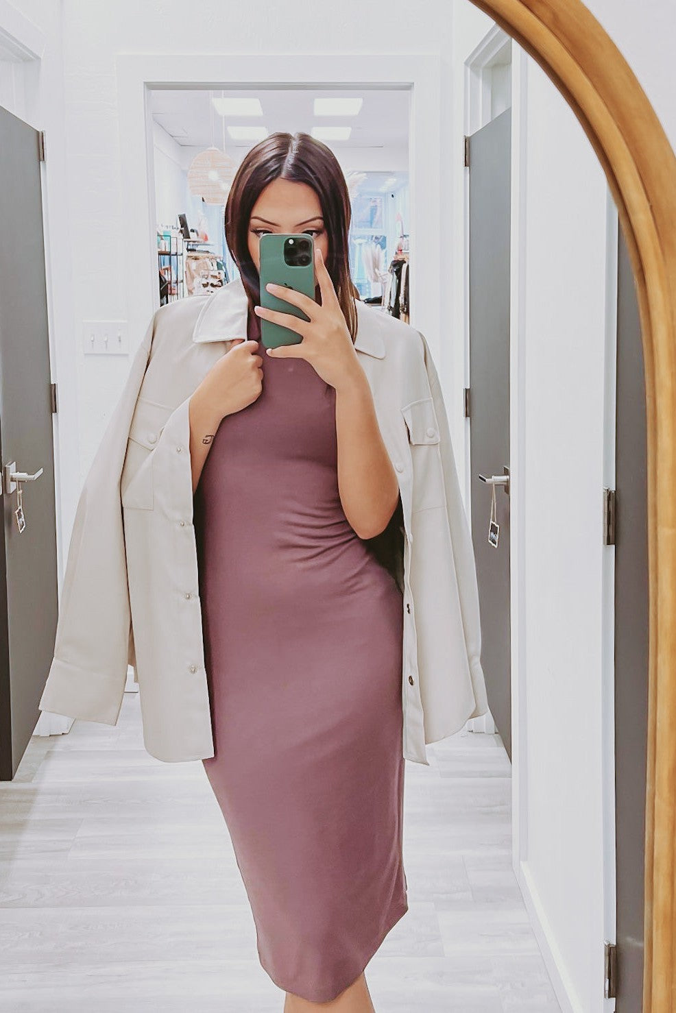 The Ariella Fitted Knit Sleeveless Midi Dress