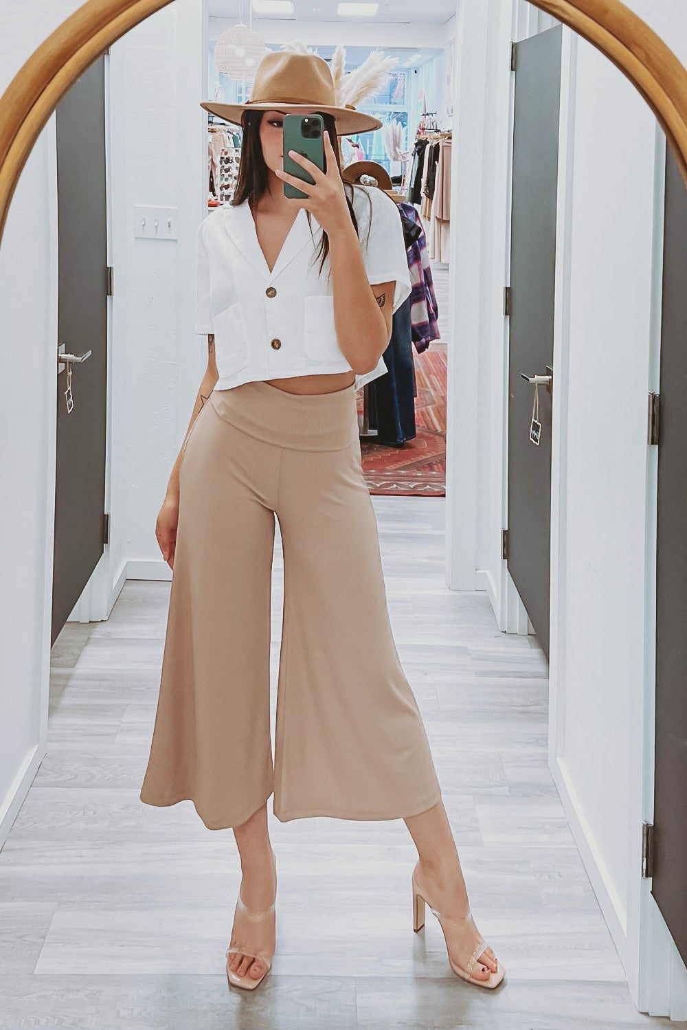 The Kamryn Ribbed Wide Leg Pants