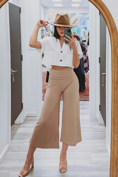The Kamryn Ribbed Wide Leg Pants