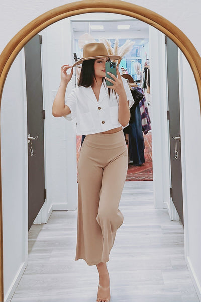 The Kamryn Ribbed Wide Leg Pants