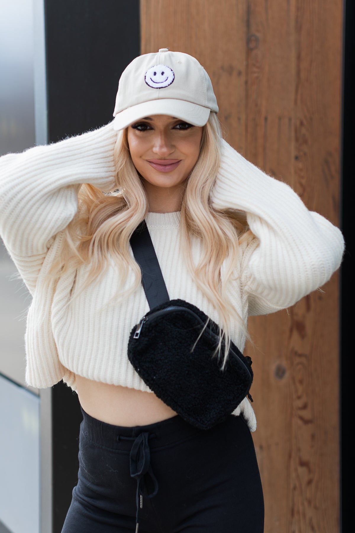 The On The Go Sherpa Crossbody Bag