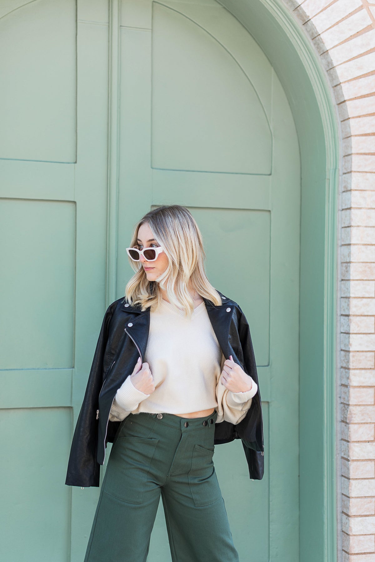 The Cool Rider Faux Leather Moto Jacket