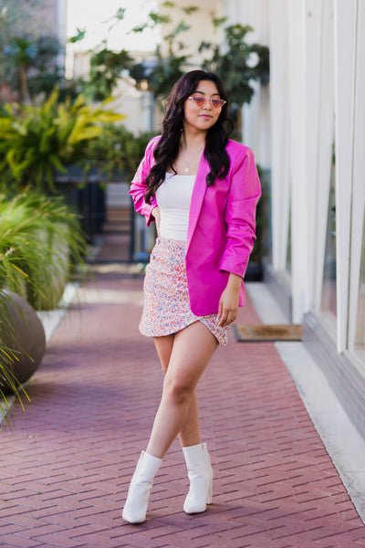 The Elle Woods Multi Color Tweed Mini Skirt