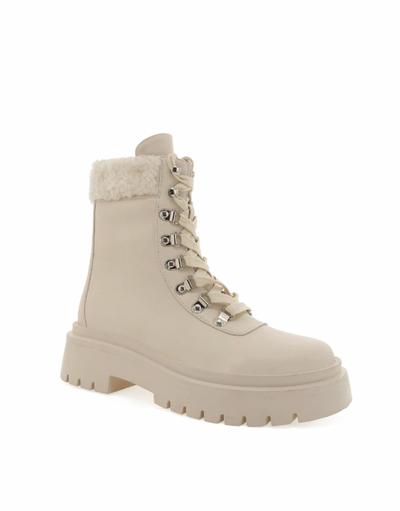 The Ferria Cream Sherling Boot by Billini