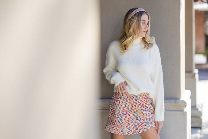 The Elle Woods Multi Color Tweed Mini Skirt
