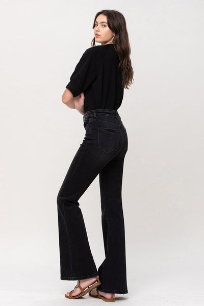 The Sun Affair Black High Rise Flare Jeans