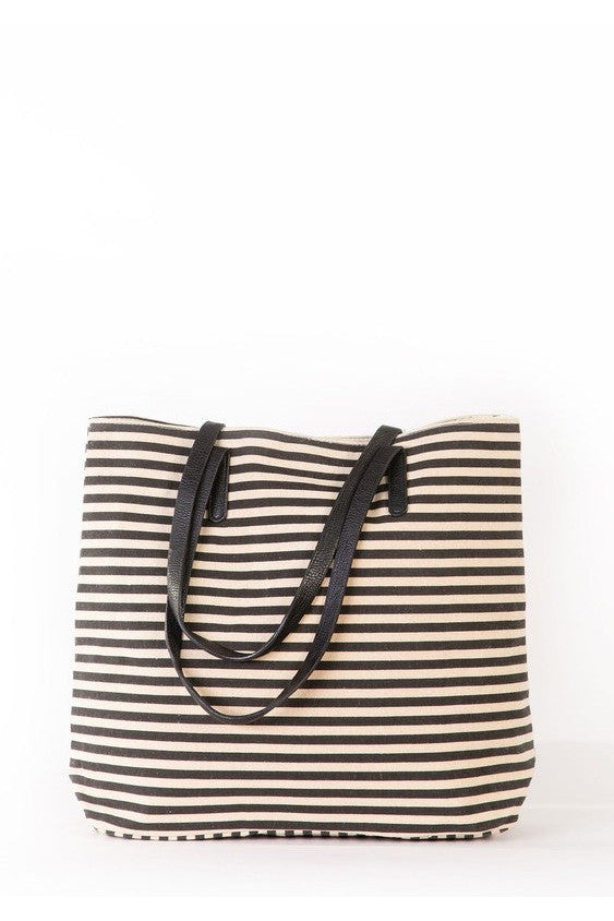 The Isla Vista Striped Jute Beach Bag