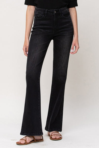The Sun Affair Black High Rise Flare Jeans